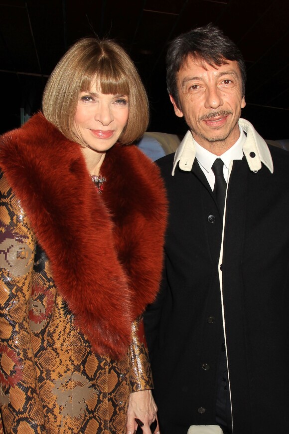 Anna Wintour et Pierpaolo Piccioli (co-directeur artistique de Valentino) à la soirée post-avant-première de Zoolander 2 à New York. Le 9 février 2016.