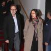 Exclusif - Marc Levy et sa femme Pauline Lévêque enceinte arrivent au Festival du film "In French with English subtitles" à New York, le vendredi 20 Novembre 2015.