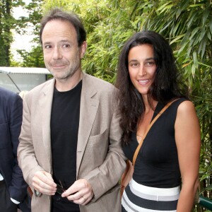 Marc Levy et sa femme Pauline Levêqueà Roland Garros, le 5 juin 2011