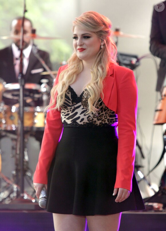 Meghan Trainor en concert au Rockefeller à New York, le 22 mai 2015  Singer Meghan Trainor performs on NBC's 'Today' at the Rockefeller Center on May 22, 2015 in New York City22/05/2015 - New York