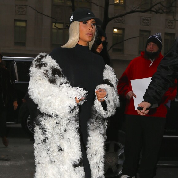 Kim Kardashian à New York, le 12 février 2016.