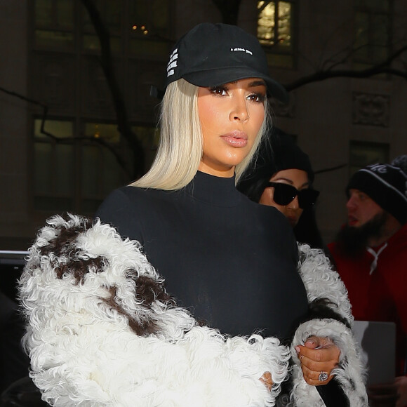 Kim Kardashian à New York, le 12 février 2016.