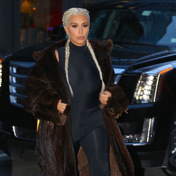 Kim Kardashian à New York, le 13 février 2016.