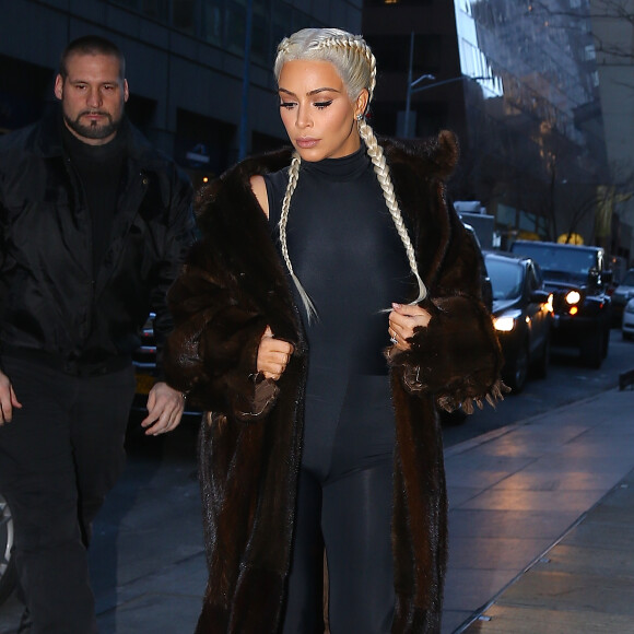 Kim Kardashian à New York, le 13 février 2016.