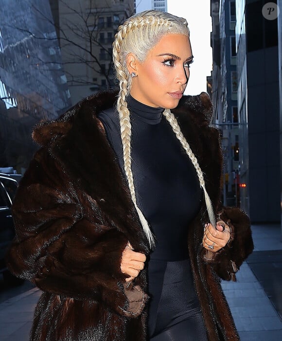 Kim Kardashian à New York, le 13 février 2016.