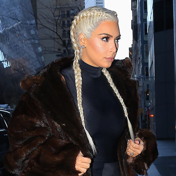 Kim Kardashian à New York, le 13 février 2016.