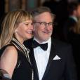 Steven Spielberg et sa femme Kate Capshaw - 69e cérémonie des British Academy Film Awards (BAFTA) à Londres, le 14 février 2016.