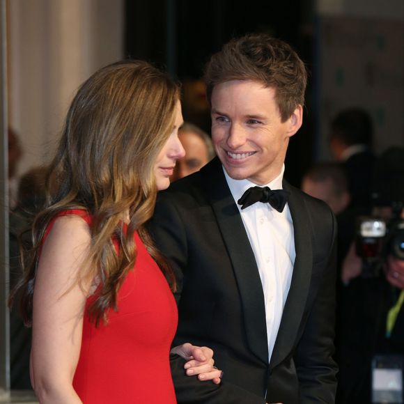Eddie Redmayne et sa femme Hannah Bagshawe enceinte - 69e cérémonie des British Academy Film Awards (BAFTA) à Londres, le 14 février 2016.