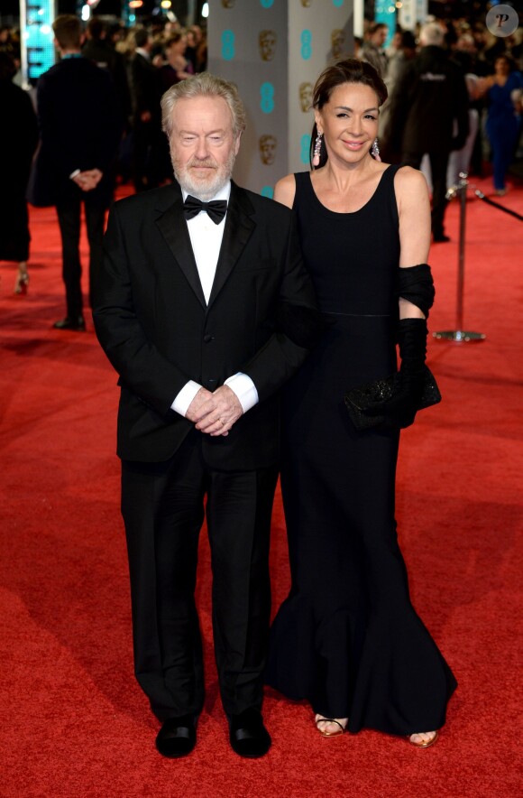 Ridley Scott et Giannina Facio - 69e cérémonie des British Academy Film Awards (BAFTA) à Londres, le 14 février 2016.