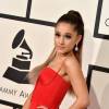 Ariana Grande à la 58ème soirée annuelle des Grammy Awards au Staples Center à Los Angeles, le 15 février 2016.