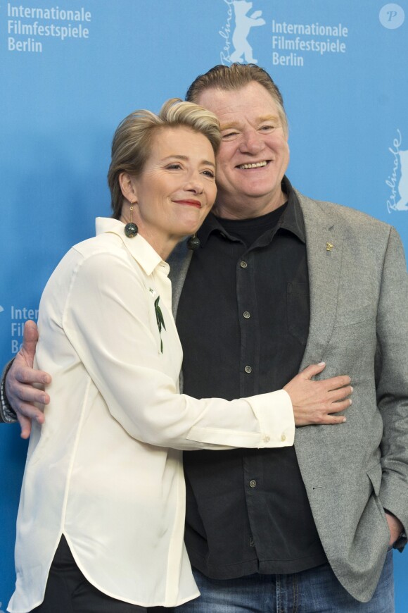 Emma Thompson et Brendan Gleeson - Photocall du film "Seul dans Berlin" (Alone in Berlin) lors du 66e Festival International du Film de Berlin, le 15 février 2016.