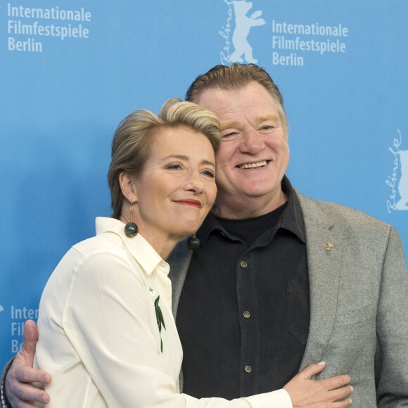Emma Thompson et Brendan Gleeson - Photocall du film "Seul dans Berlin" (Alone in Berlin) lors du 66e Festival International du Film de Berlin, le 15 février 2016.