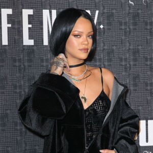 Rihanna, créatrice star du défilé Fenty x PUMA au 23 Wall Street à New York. Le 12 février 2016.