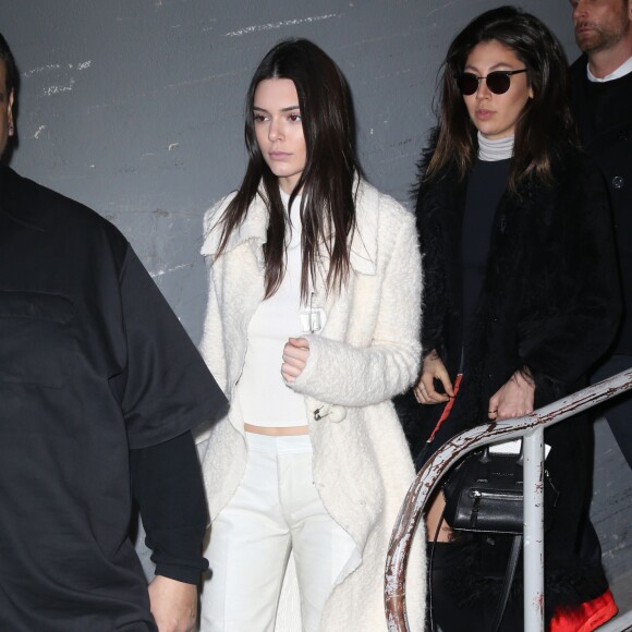 Kendall Jenner à l'issue du défilé Calvin Klein. New York, le 18 février 2016.