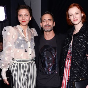 Maggie Gyllenhaal, Marc Jacobs, Karen Elson - Défilé Marc Jacobs (collection automne-hiver 2016-2017) à la Park Avenue Armory. New York, le 18 février 2016.