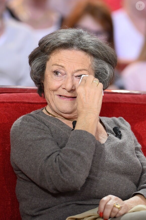 Françoise Peyron - Enregistrement de l'émission "Vivement Dimanche", dont les invités principaux sont Loïck et Stéphane Peyron, à Paris le 17 février 2016. Diffusion le 21 février 2016. ©Coadic Guirec/Bestimage