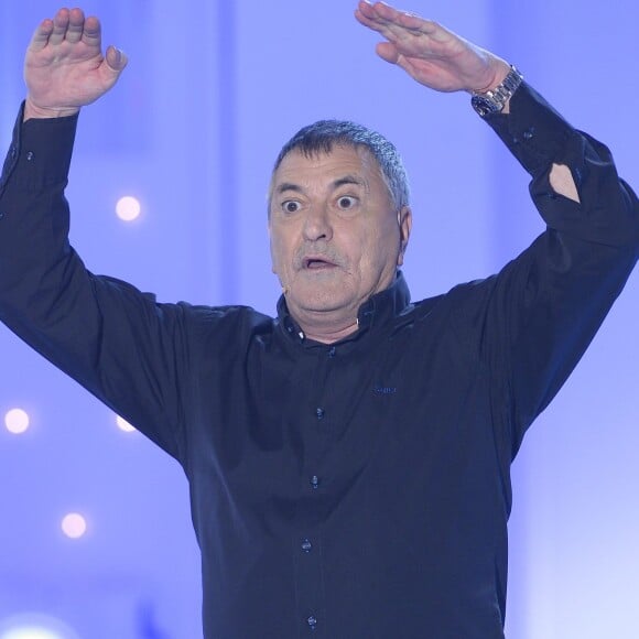 Jean-Marie Bigard - Enregistrement de l'émission "Vivement Dimanche", dont les invités principaux sont Loïck et Stéphane Peyron, à Paris le 17 février 2016. Diffusion le 21 février 2016. ©Coadic Guirec/Bestimage