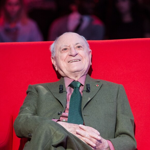 Exclusif - Pierre Bergé, lors de l'enregistrement de l'émission Le Divan, le 11 février 2016, pour une diffusion sur France 3 le 23 février 2016 à 23h10. © Cyril Moreau