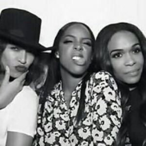 Beyoncé Knowles, Kelly Rowland et Michelle Williams. Les Destiny's Child à la soirée d'anniversaire de Kelly Rowland qui fêtait ses 35 ans au Sunset Tower Hotel à West Hollywood. Le 20 février 2016.