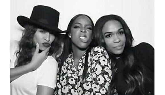 Beyoncé Knowles, Kelly Rowland et Michelle Williams. Les Destiny's Child à la soirée d'anniversaire de Kelly Rowland qui fêtait ses 35 ans au Sunset Tower Hotel à West Hollywood. Le 20 février 2016.
