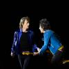 Mick Jagger, Ronnie Wood et Keith Richards - Les Rolling Stones en concert au festival Roskilde. Le 3 juillet 2014