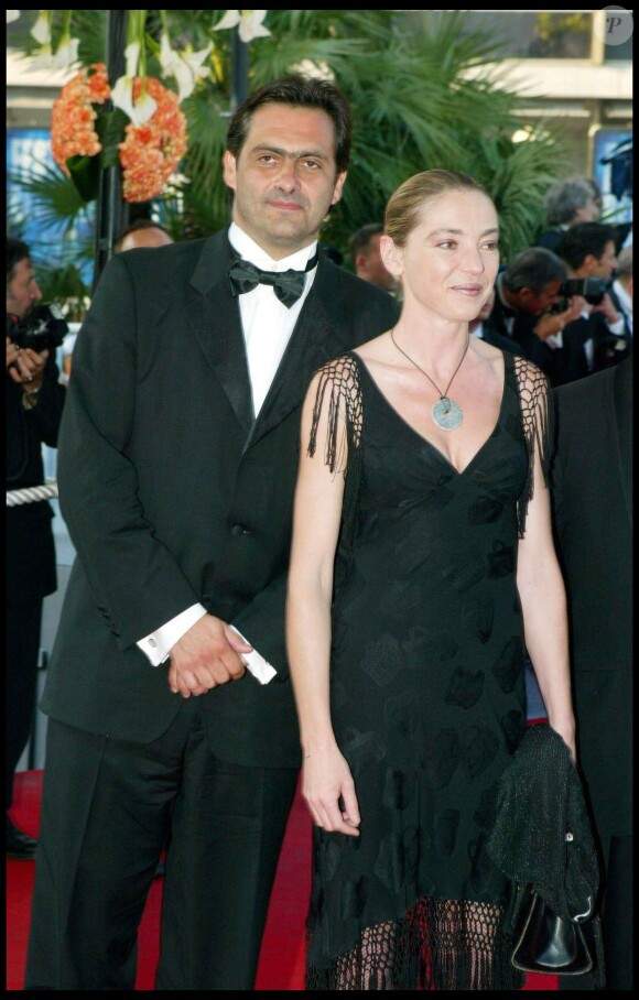 Valérie Guignabodet et son mari Emmanuel Chain à Cannes le 17 mai 2004.