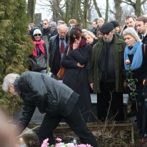 Sophie Marceau et le clan Zulawski assiste aux obsèques d'Andrzej Zulawski à Gora Kalwaria, près de Varsovie en Pologne le 22 février 2016. BEW / BESTIMAGE