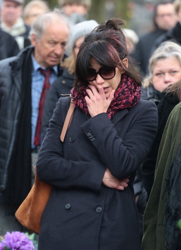 Sophie Marceau assiste aux obsèques d'Andrzej Zulawski à Gora Kalwaria, près de Varsovie en Pologne le 22 février 2016. BEW / Bestimage
