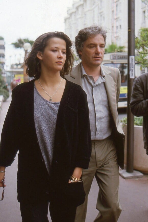 Sophie Marceau et son mari Andrzej Zulawski à Cannes en 1987