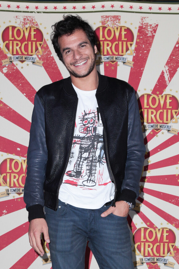 Amir Haddad lors de la première du 'Love Circus' aux Folies Bergère à Paris, le 28 octobre 2014