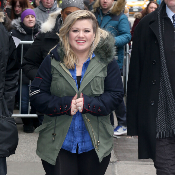 Kelly Clarkson s'est rendue dans les studios de l'émission "Good Morning America" à New York. Le 3 mars 2015