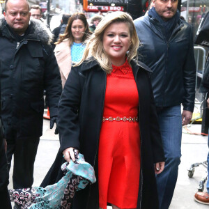 Kelly Clarkson s'est rendue dans les studios de l'émission "Good Morning America" à New York. Le 3 mars 2015