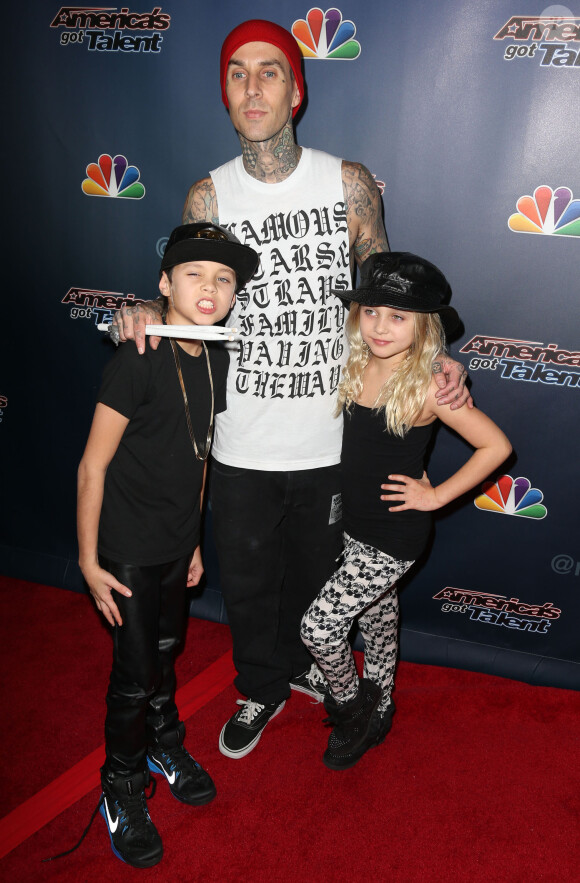 Travis Barker à la Finale de l'émission America's Got Talent à New York City le 17 septembre 2014