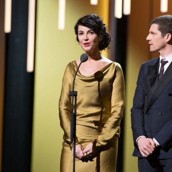 Zabou Breitman et Pierre Deladonchamps - 41e cérémonie des César au Théatre du Chatelet à Paris le 26 février 2016