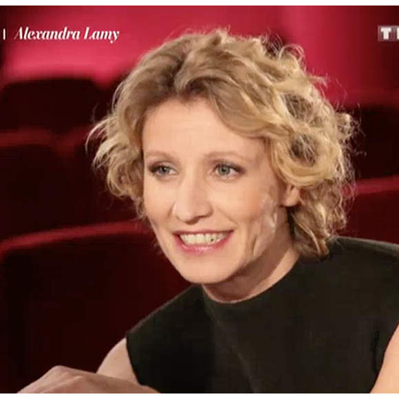Alexandra Lamy parle de sa soeur, Audrey, dans "50 mn inside" sur TF1. Le 27 février 2015.