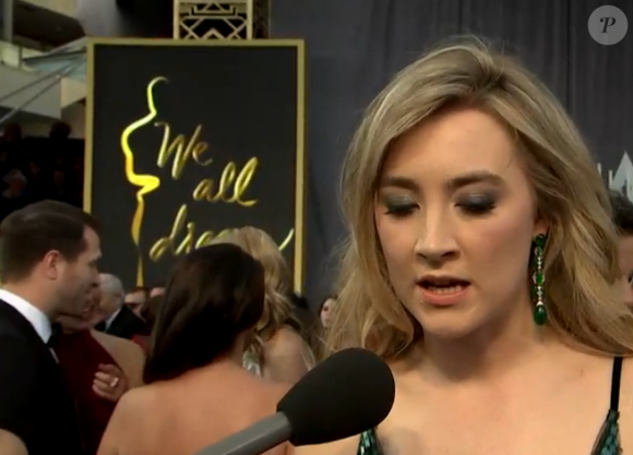 Saoirse Ronan aux Oscars.