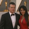 Matt Damon et Luciana aux Oscars 2016