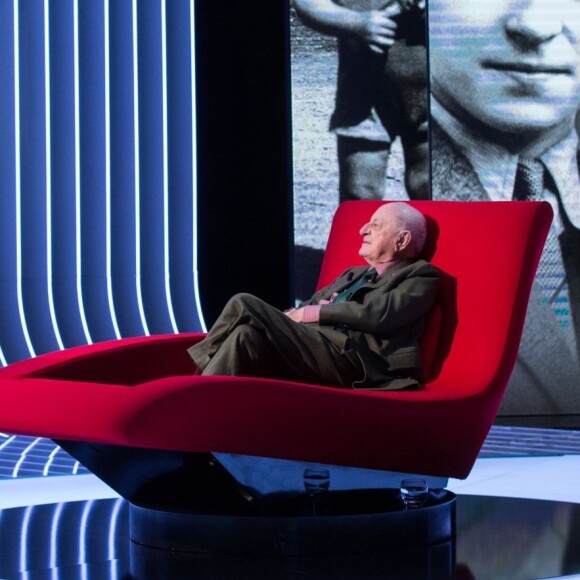 Exclusif - Enregistrement de l'émission "Le Divan" présentée par Marc-Olivier Fogiel avec Pierre Bergé, diffusion le 23 février sur France 3. Le 11 février 2016 ©Cyril Moreau/Bestimage