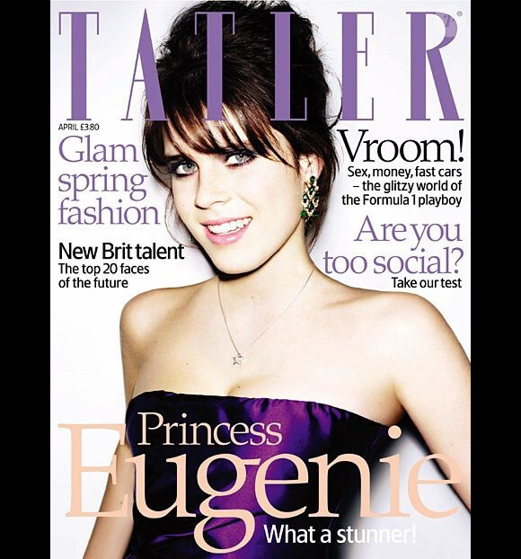 La princesse Eugenie d'York en couverture de Tatler en octobre 2008. "Quel canon !", titre la revue.