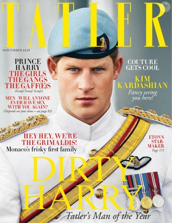 Le prince Harry en couverture de Tatler en 2012.