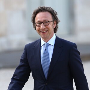 Stéphane Bern - Le roi Felipe VI et la reine Letizia d'Espagne, reçus par François Hollande, président de la République française, pour un dîner d'Etat au Palais de l'Elysée à Paris le 2 juin 2015.