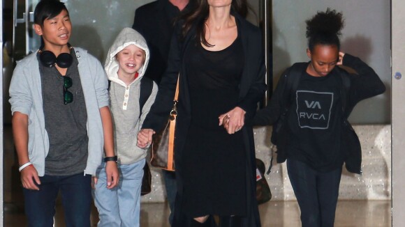 Angelina Jolie radieuse avec ses enfants, après des retrouvailles avec Brad