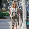 Paige Butcher, compagne d'Eddie Murphy enceinte de leur premier enfant (le neuvième pour l'acteur), dans les rues de Studio City à Los Angeles le 2 mars 2016.