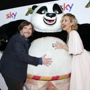 Jack Black et Kate Hudson lors de la première de Kung Fu Panda 3 à Londres le 6 mars 2016.