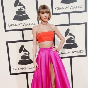 Taylor Swift à La 58ème soirée annuelle des Grammy Awards au Staples Center à Los Angeles, le 15 février 2016.