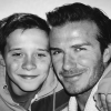 David Beckham a publié une photo souvenir pour l'anniversaire de son fils Brooklyn sur sa page Instagram. Le 4 mars 2016.