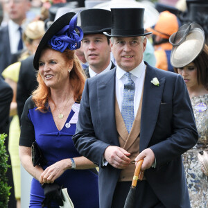 Sarah Ferguson et le prince Andrew, duc d'York à Ascot le 19 juin 2015.