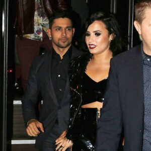 Demi Lovato et son compagnon Wilmer Valderrama à l'after party de Jennifer Lopez des American Musics Awards à Hollywood le 22 novembre 2015. © CPA / Bestimage