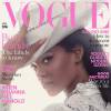 Rihanna en couverture du numéro d'avril 2016 du magazine British Vogue.