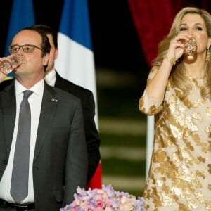 Dîner d'Etat donné en l'honneur du roi Willem-Alexander et de la reine Maxima des Pays-Bas par François Hollande au palais de l'Elysée à Paris, le 10 mars 2016.